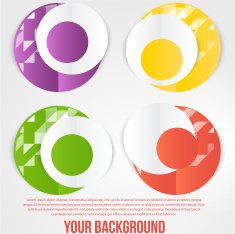 Vector abstract circles template Object web N5