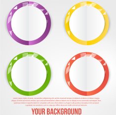Vector abstract circles template Object web N7