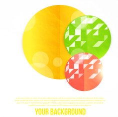 Vector abstract circles template Object web N9