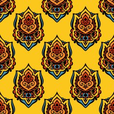 Festive Seamless floral vector pattern