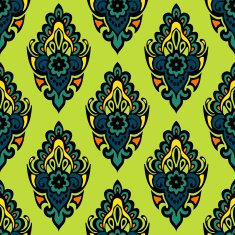Damask floral seamless vector pattern N2
