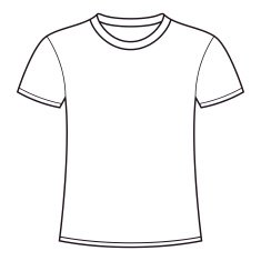 Blank white t-shirt template N2