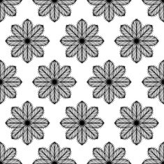 Seamless pattern with flower silhouettes N2