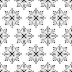 Seamless pattern with flower silhouettes N3