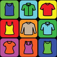 Set of t-shirts icon vector N5