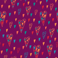 Seamless heart pattern for Valentine's day