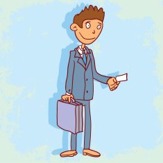 Cartoon businessman illustration N75