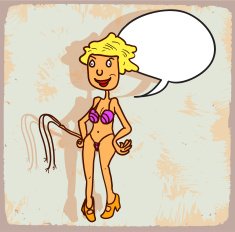 Cartoon striper illustration N3