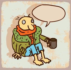 Cartoon poor illustration N6