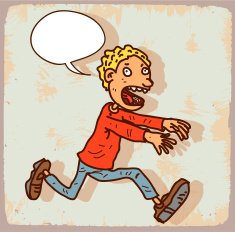 Cartoon run illustration N3