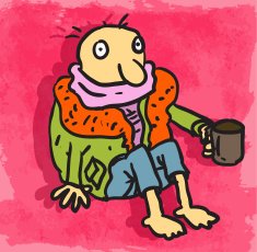 Cartoon poor illustration N7
