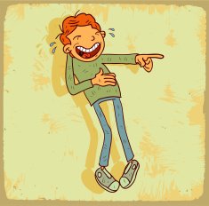 Cartoon laugh illustration N3