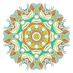 Abstract colorful Mandala N2