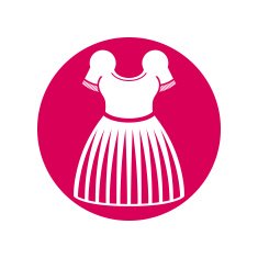 Dress vector icon isolated N3