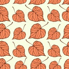 Seamless pattern with falling leaves N2