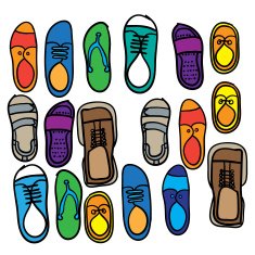 shoes vector illustration