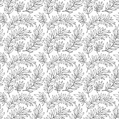 Seamless pattern decorative branches N9