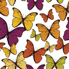 seamless pattern with butterflies N15