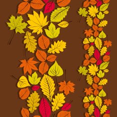Leaves seamless wallpaper background vector natural pattern