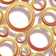 Vector seamless pattern with colored threads and shadows N3