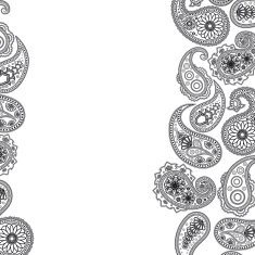 Paisley background with a space for your text