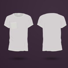 Blank t-shirt template Front and back