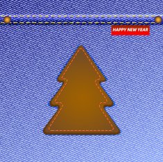 Denim Christmas tree