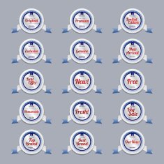 product sale and quality label sticker