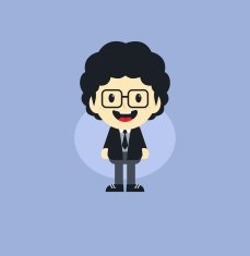adorable boy cartoon character N10