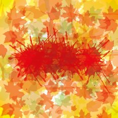 Autumn abstract background with leaf N6