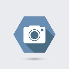vector modern flat icon with long shadow N17