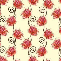 Seamless Repeating Pattern with Flowers