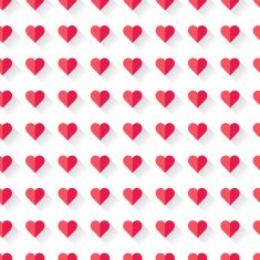 Pink abstract Valentine's heart pattern