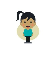 cute girl cartoon character N6