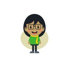 cute girl cartoon character N9