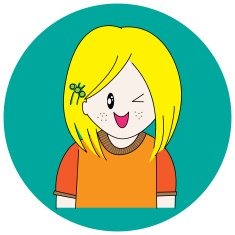 Happy girl vector format N2