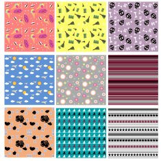 sweet vector seamless patterns