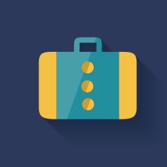 Bag symbol clean vector N2