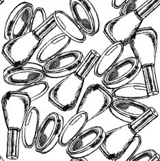 Sketch powder compact and nail polish N3