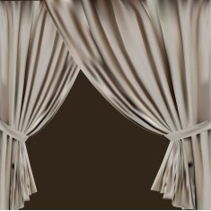 grey curtain