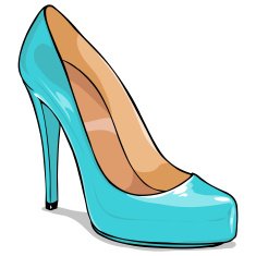 Vector Cartoon Womens Shoes N2