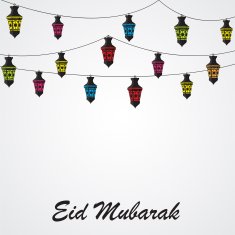 Background for Muslim Community Festival Vector Illustration N55