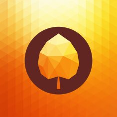 Triangle Autumn Leaf Abstract Vector Background