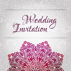 lacy vector wedding card template abstract circle floral ornament good N4