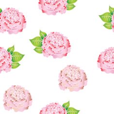 Elegant pink roses pattern