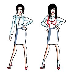Stylish office lady N5