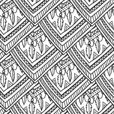 Ethno romb pattern