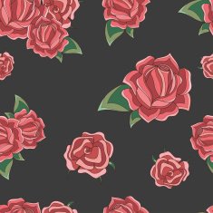 seamless pattern roses N3