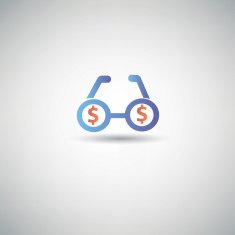 Zoom money symbol vector