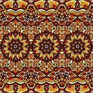 Vector indian autumn seamless pattern tribal
